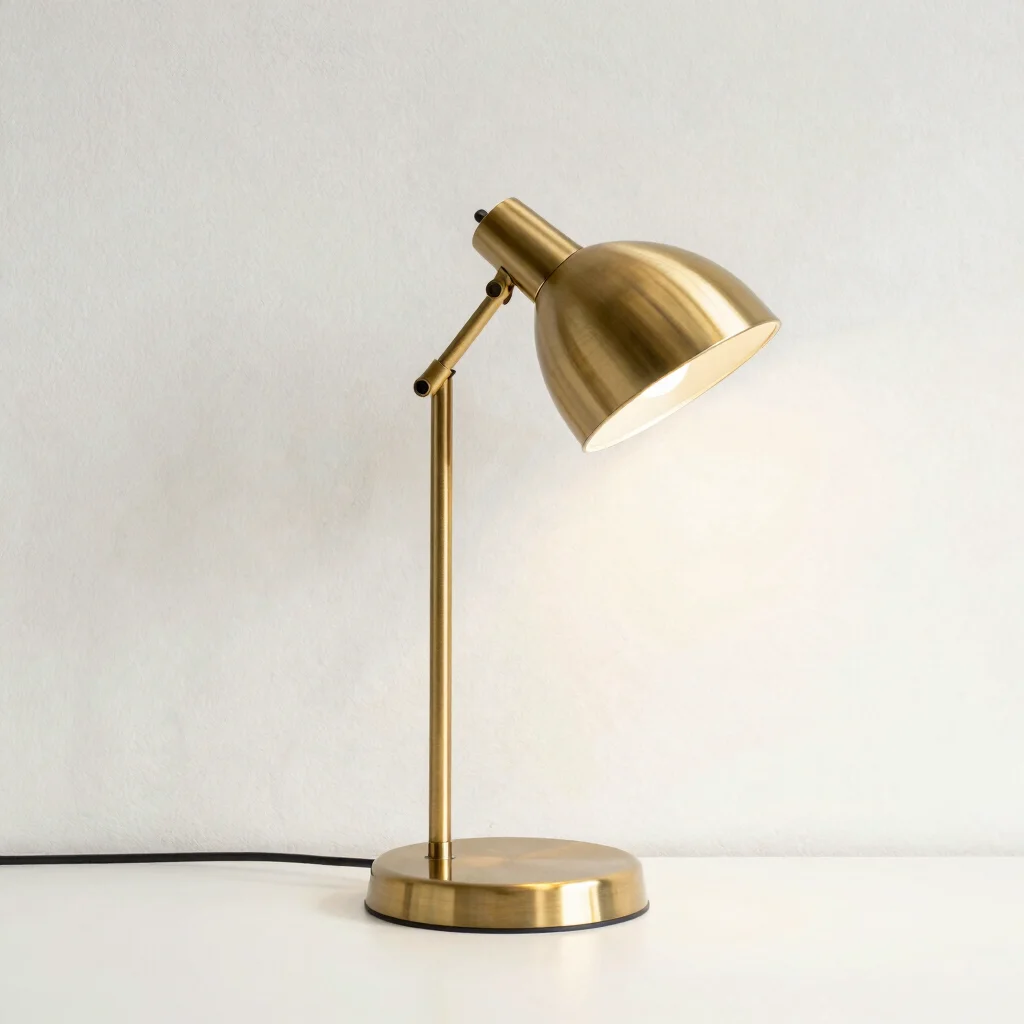 Minimalist Brass Desk Lamp