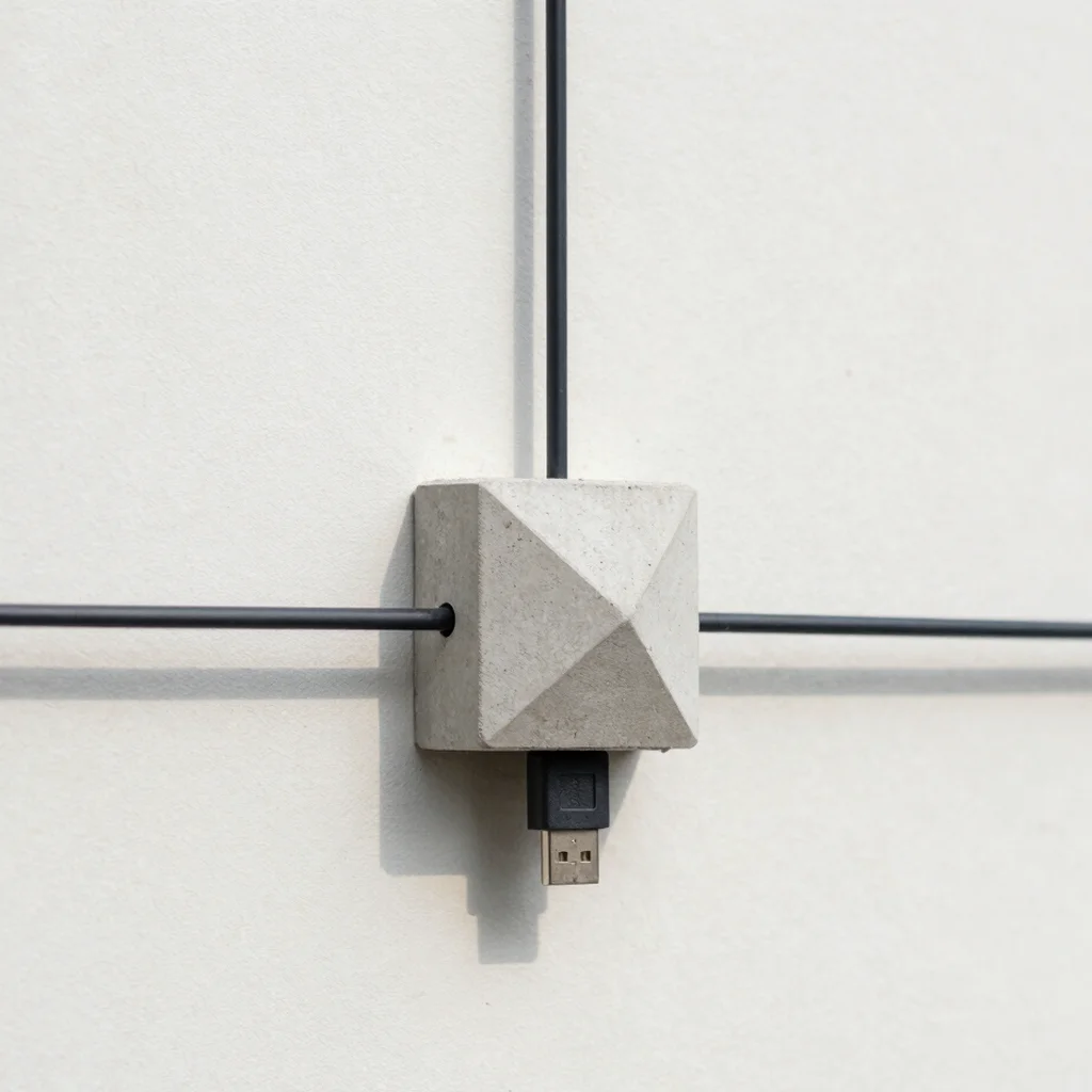 Sculptural Concrete Cable Weight